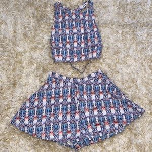 Two piece Culottes Set